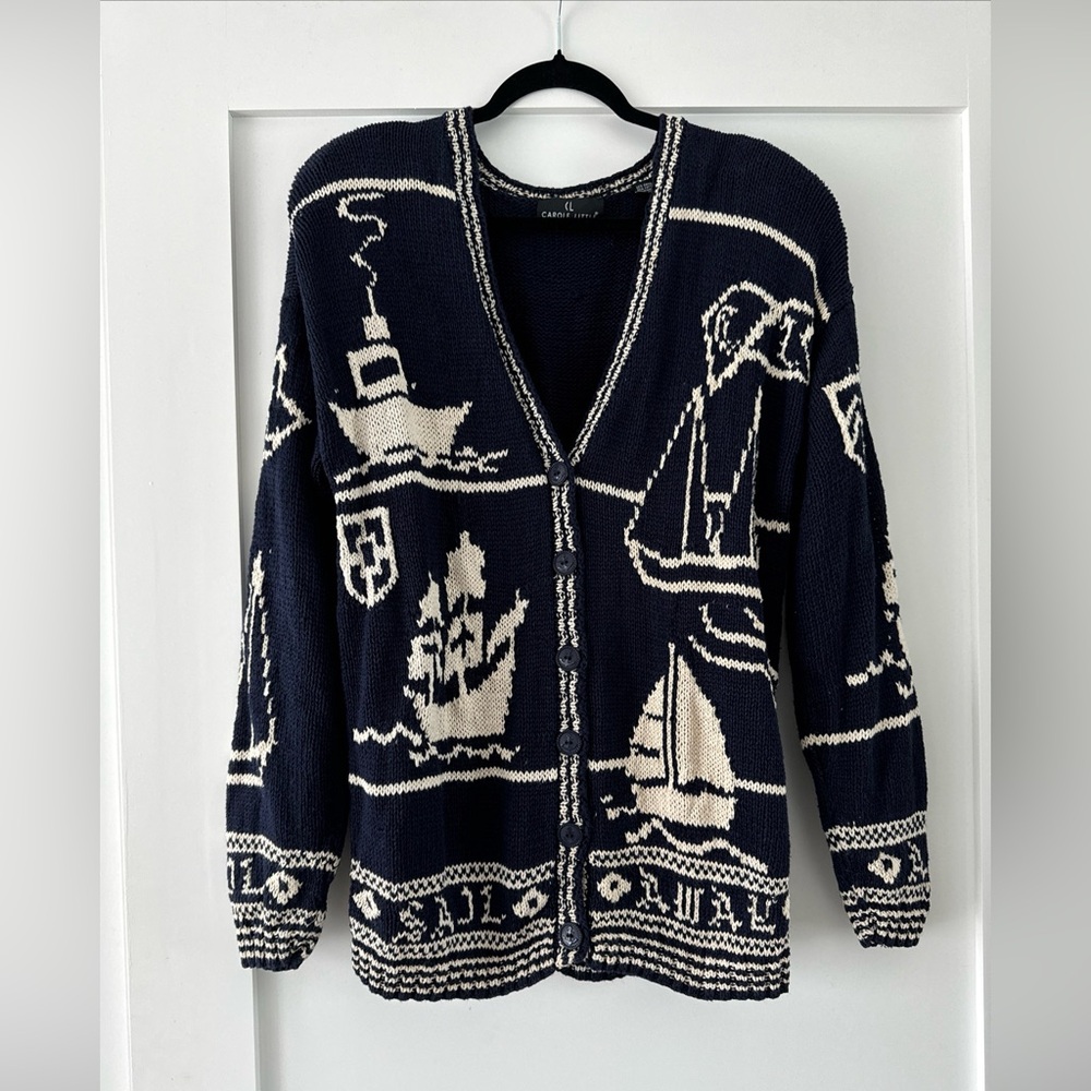Nautical knit cardigan